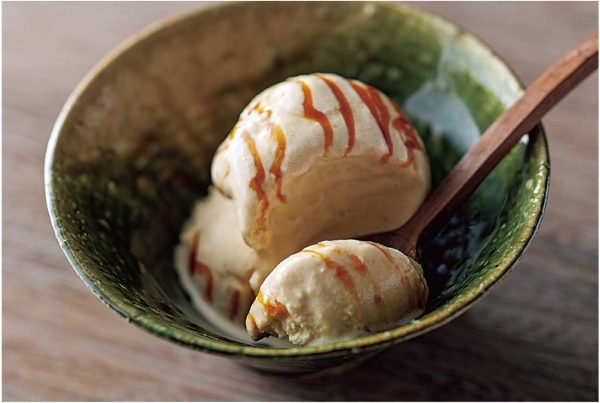 きな粉と太香胡麻油の簡単アイスクリーム